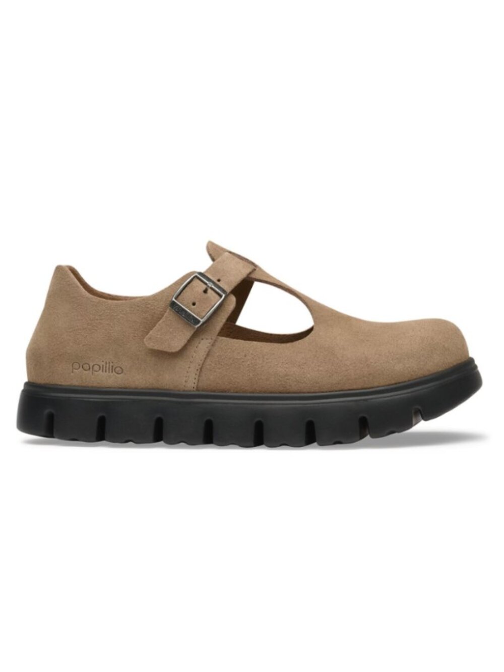 Birkenstock Women’s Paris Chunky Suede Leather – Gray Taupe